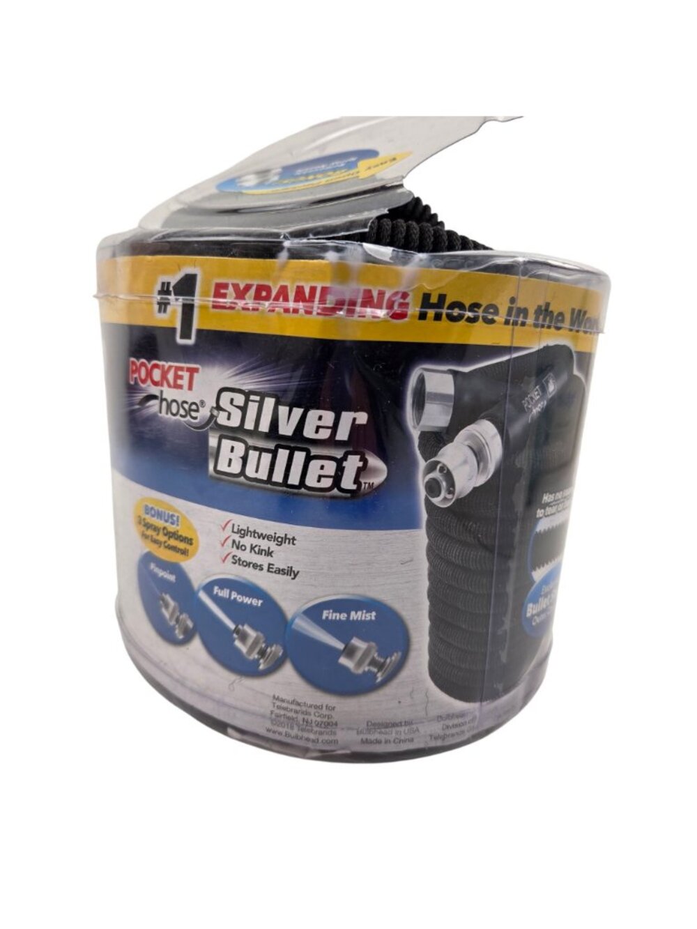 Pocket Hose Silver Bullet Expandable 50 Ft Garden No Kink Lightweight Garden - Picture 3 of 11